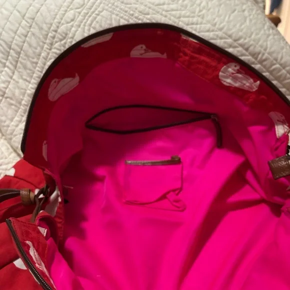 Dooney & Bourke Duck Print travel Shoulder Bag - Picture 7 of 17